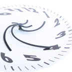 Fluido | Melting Distorted Wall Clock Silent Surrealist Statement Timepiece
