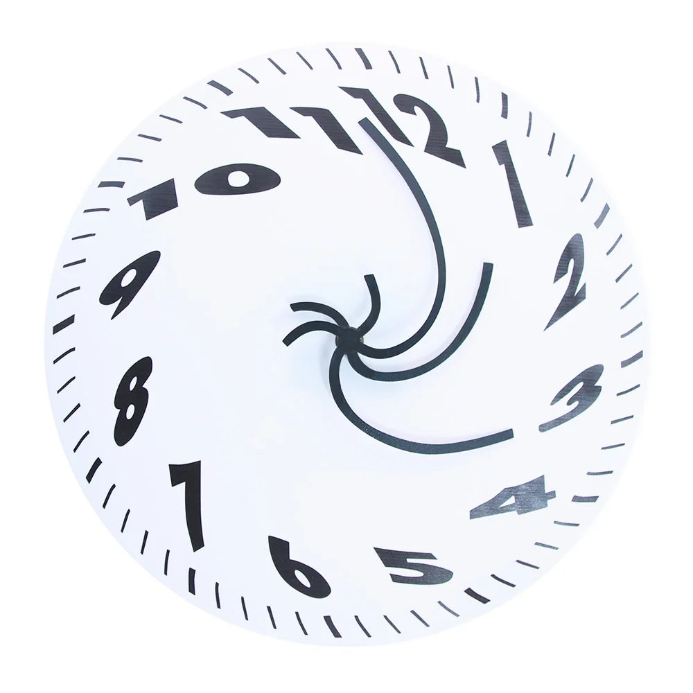 Fluido | Melting Distorted Wall Clock Silent Surrealist Statement Timepiece