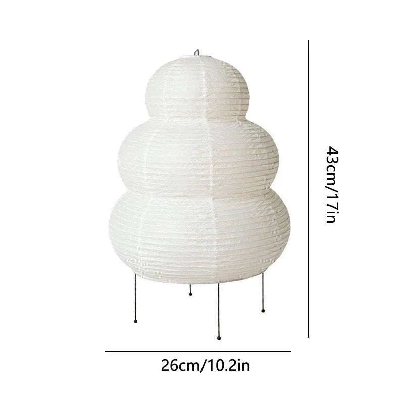 Washi | Rice Paper Table Lamp Japanese Style Diffused Desk Light for Study and Dining