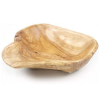 Radica | Hand Carved Wooden Serving Bowl for Fruit Salad and Candy Display