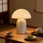 Marmo | Marble Pattern Resin Mushroom Table Lamp with E14 Base for Bedroom