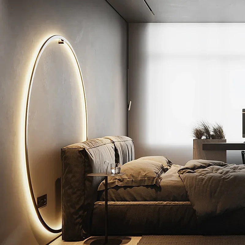 Anello | Round Ring LED Wall Sconce USB Powered Bedside Wall Light