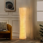 Colonna | Three Color Paper Shade Floor Lamp with Timer for Bedroom Corners