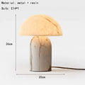 Marmo | Marble Pattern Resin Mushroom Table Lamp with E14 Base for Bedroom