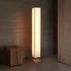 Sabi | Wabi Sabi Fabric and Wood Floor Lamp Quiet Standing Light for Bedside