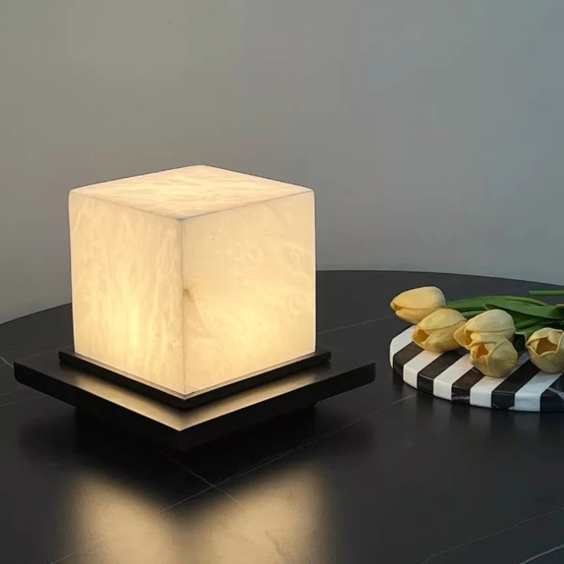 Corso | Marble and Iron LED Table Lamp Sculptural Desk Light for Living Room and Study