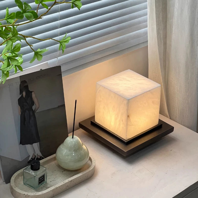 Corso | Marble and Iron LED Table Lamp Sculptural Desk Light for Living Room and Study