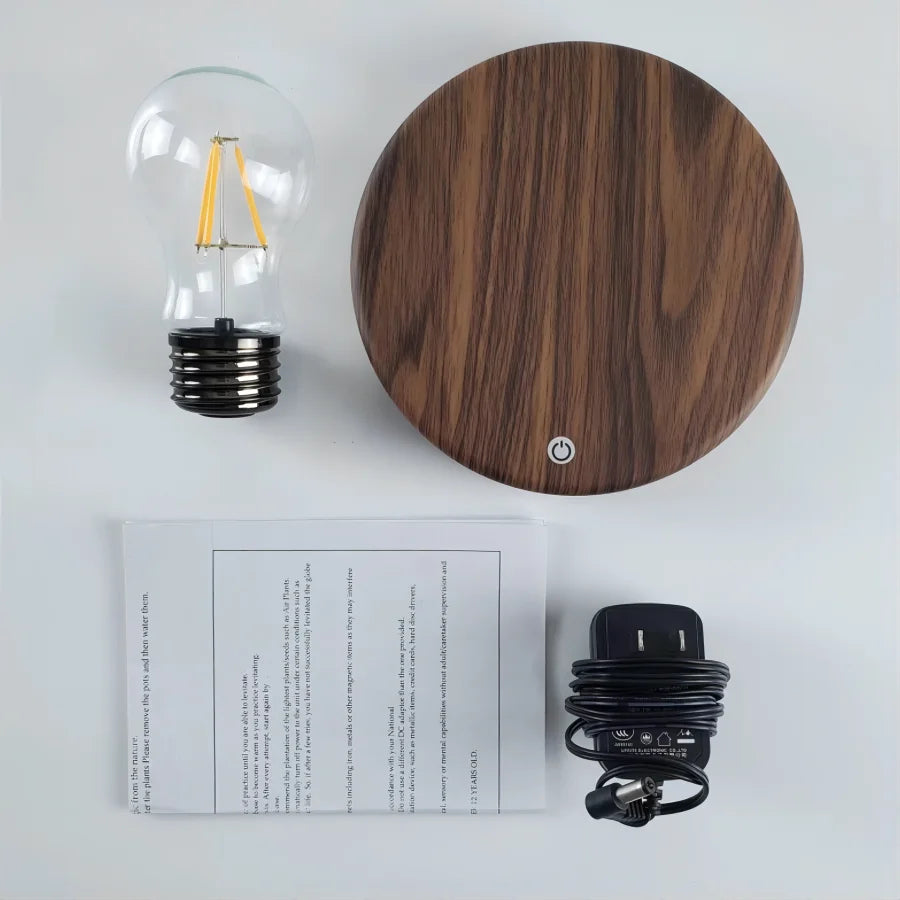 Volo | Magnetic Levitation Floating LED Bulb Lamp Desk Centerpiece and Gift