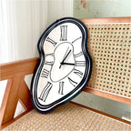 Sogno | Surreal Melting Wall Clock with Roman Numerals Modern Statement Decor