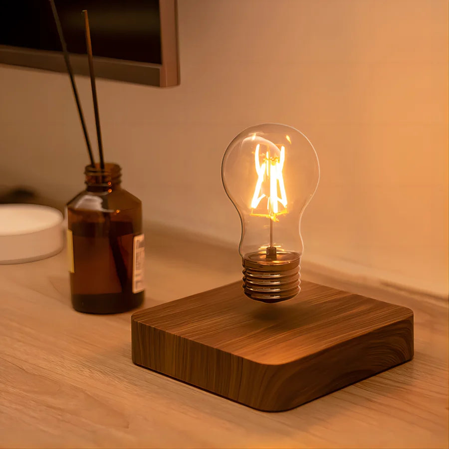 Volo | Magnetic Levitation Floating LED Bulb Lamp Desk Centerpiece and Gift