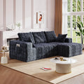 Isola | 96 Inch Mini L Shape Modular Sectional Memory Foam Cloud Couch No Assembly Required