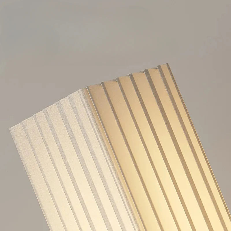 Sabi | Wabi Sabi Fabric and Wood Floor Lamp Quiet Standing Light for Bedside
