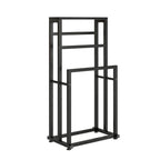 Scala | Metal Towel Rack with Shelf Staggered Bar Bathroom Drying Stand