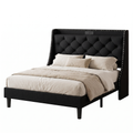 Ala Queen Wingback Bed Frame — white background hero