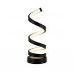 Elica dimmable spiral LED table lamp — white background hero