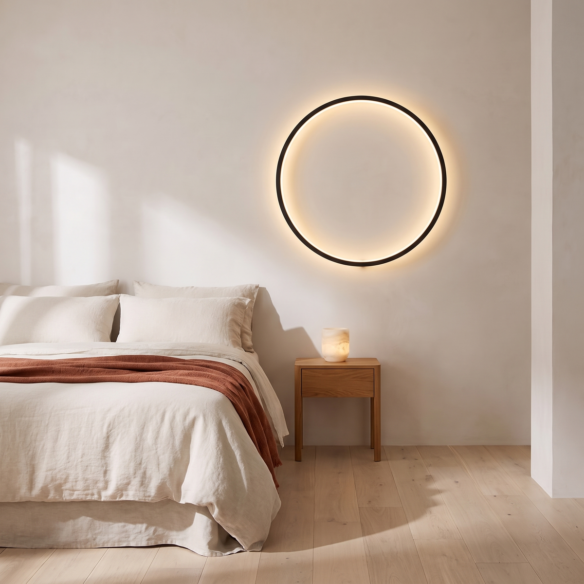Anello Round Ring LED Wall Sconce — bedside wall