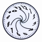 Fluido melting distorted wall clock