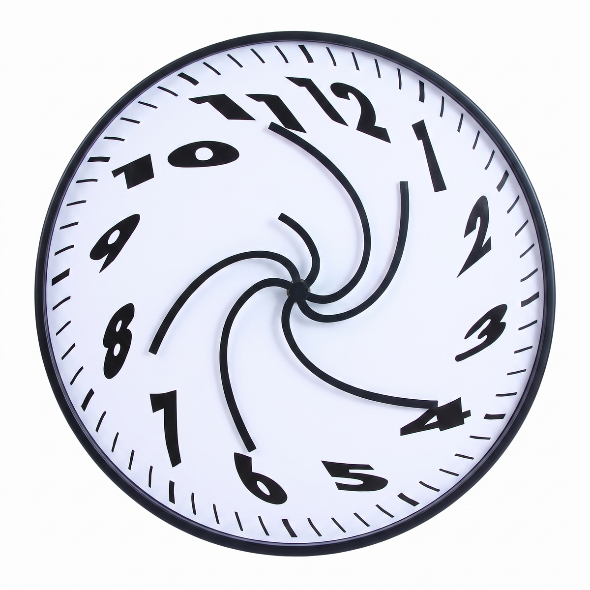 Fluido melting distorted wall clock
