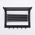 Aria Foldable Rotating Wall Mounted Towel Rack — white background hero