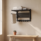 Aria Foldable Rotating Wall Mounted Towel Rack — styled bathroom
