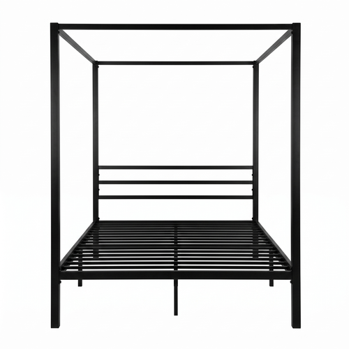 Baldacchino Four Poster Canopy Bed Frame — white background hero