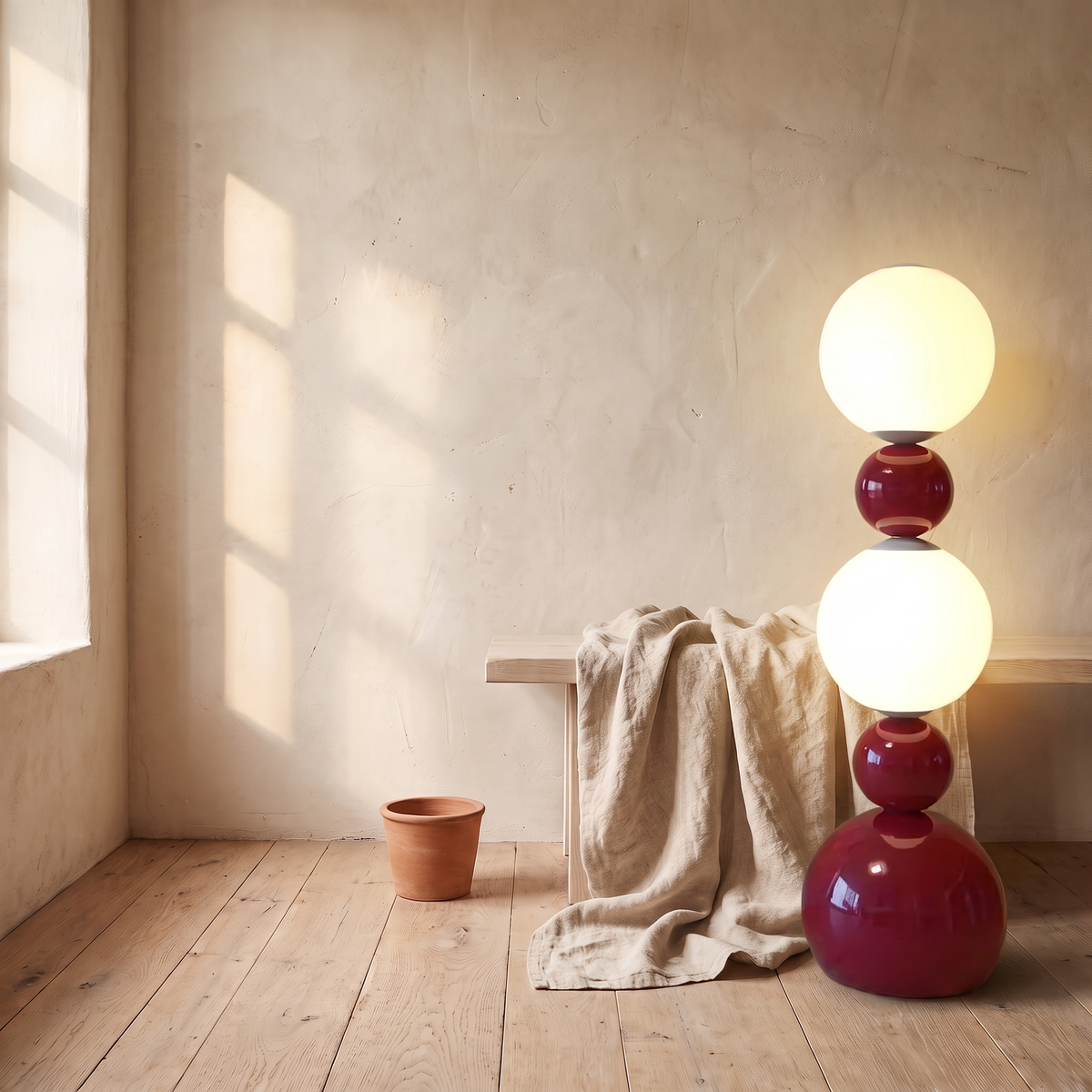 Zucca floor lamp, wider view
